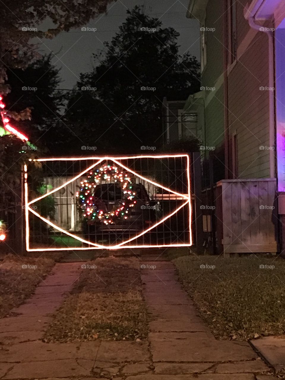 Christmas Wreath lights 