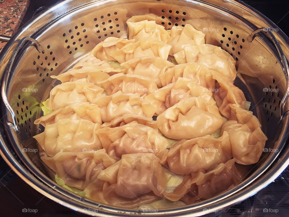 Homemade dumplings 
