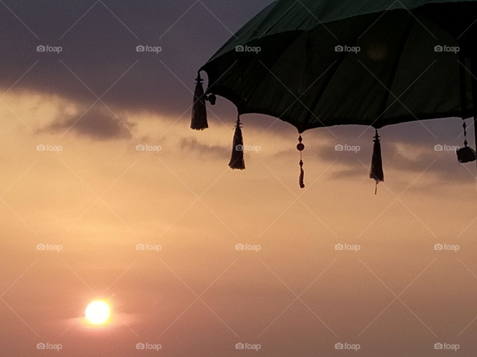 sunset umbrella