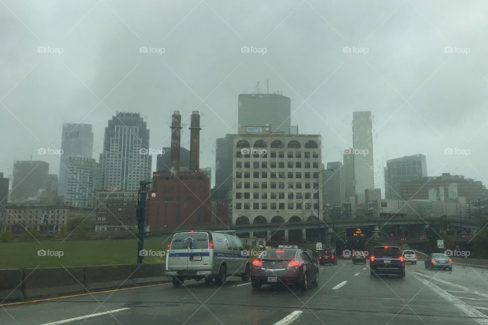 City, Skyscraper, Building, Skyline, Road