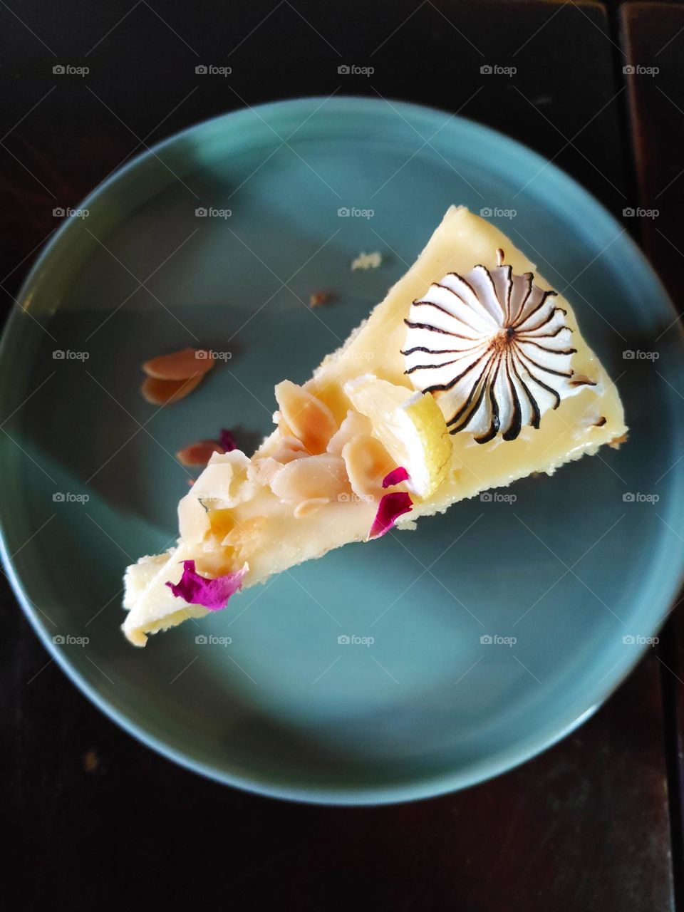 slice of banana cake