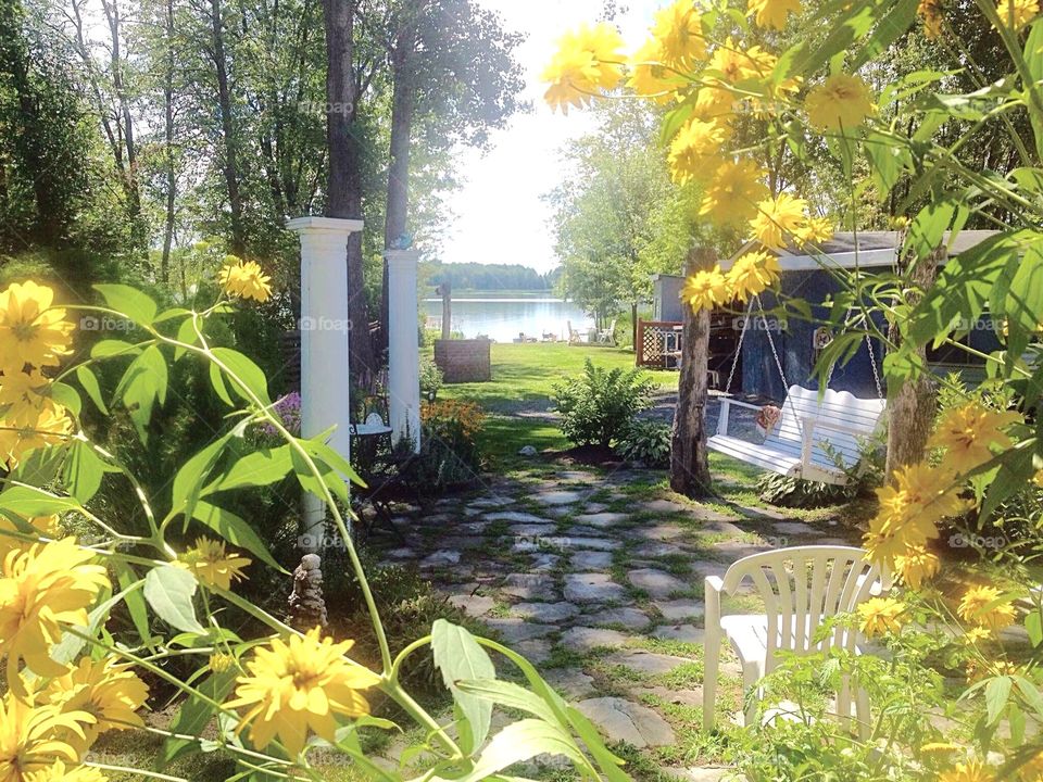 My beautiful garden by the lake! Peaceful and Relaxing!!