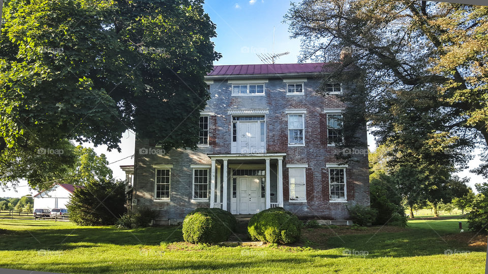 old farmhouse. charming brick farmhouse