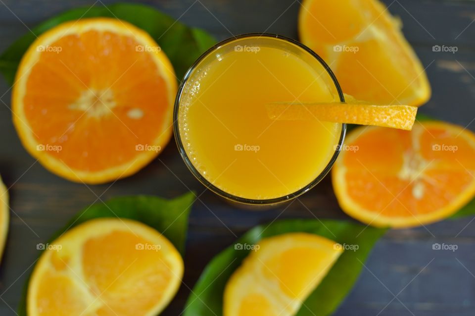 freshly squeezed organic orange juice