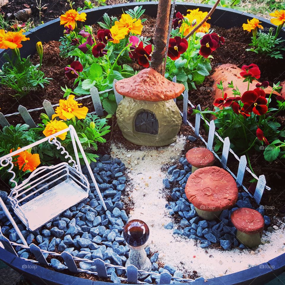 Spring is in the air....fairy garden.