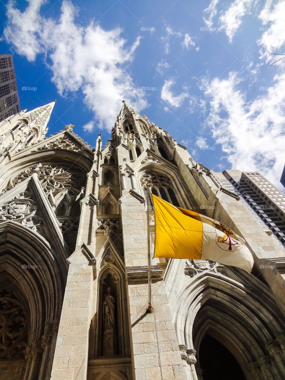 Low angle view of flag