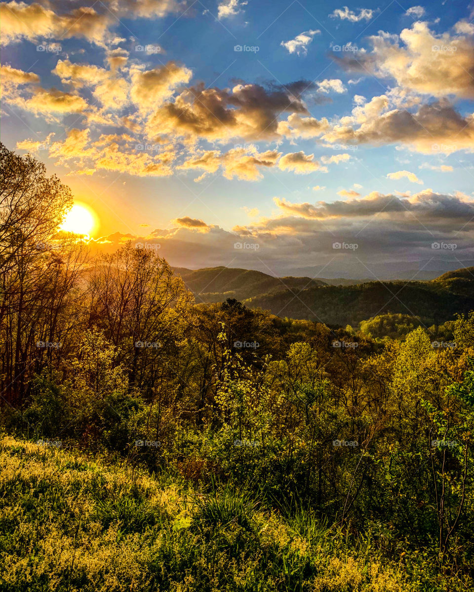 Sunrise on the Foothills Parkway