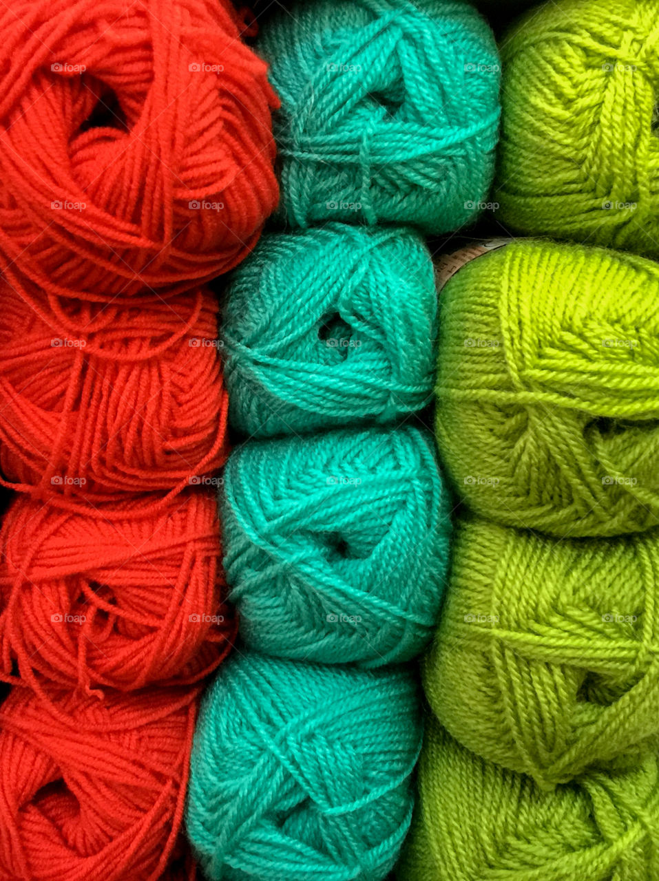 Close-up of multi colored wool