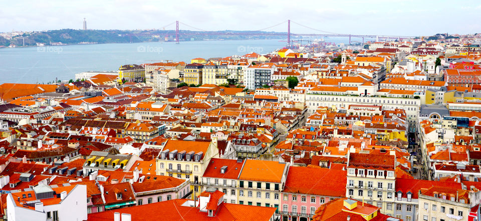 Viewpoints of Lisbon city, Portugal