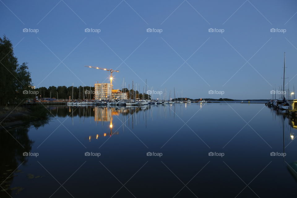 Building site by the water
