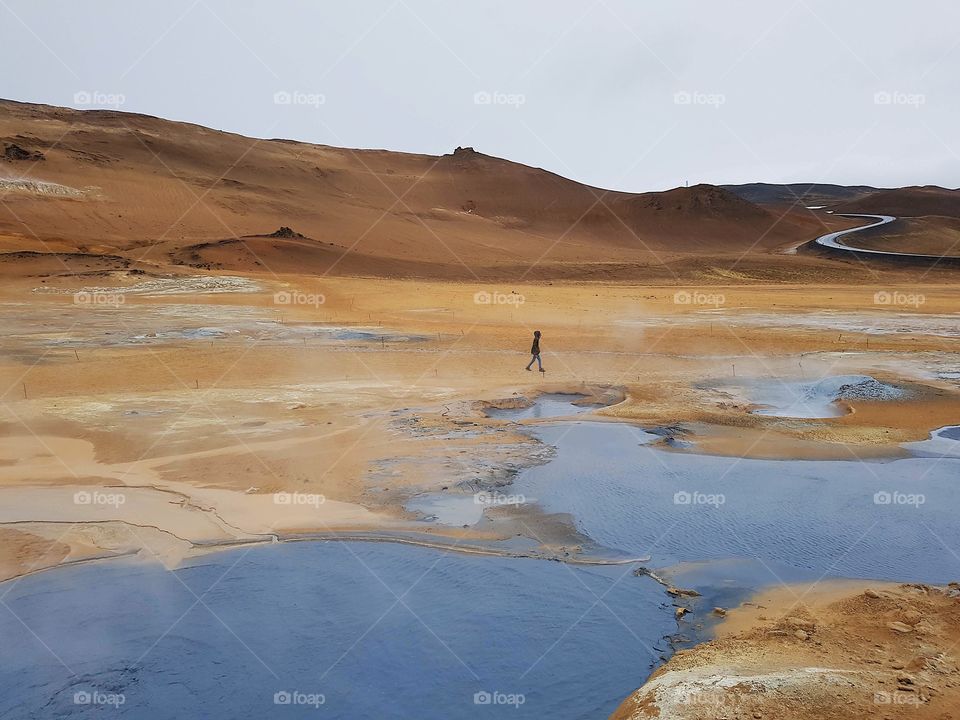 Hverir mud pots on Iceland