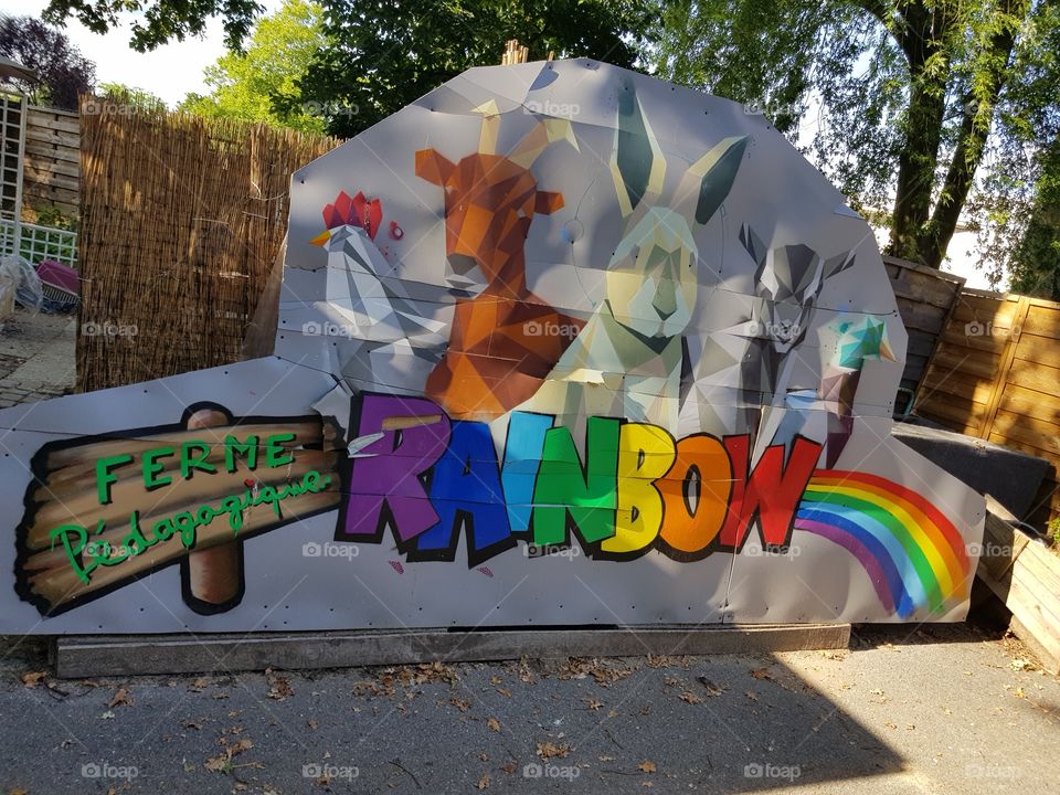 educational farm poster