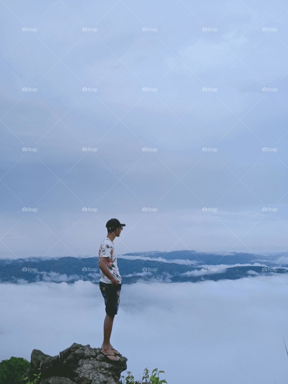 This photo was taken when I was on a very large and high rock.