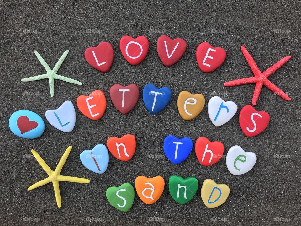 Love letters in the sand