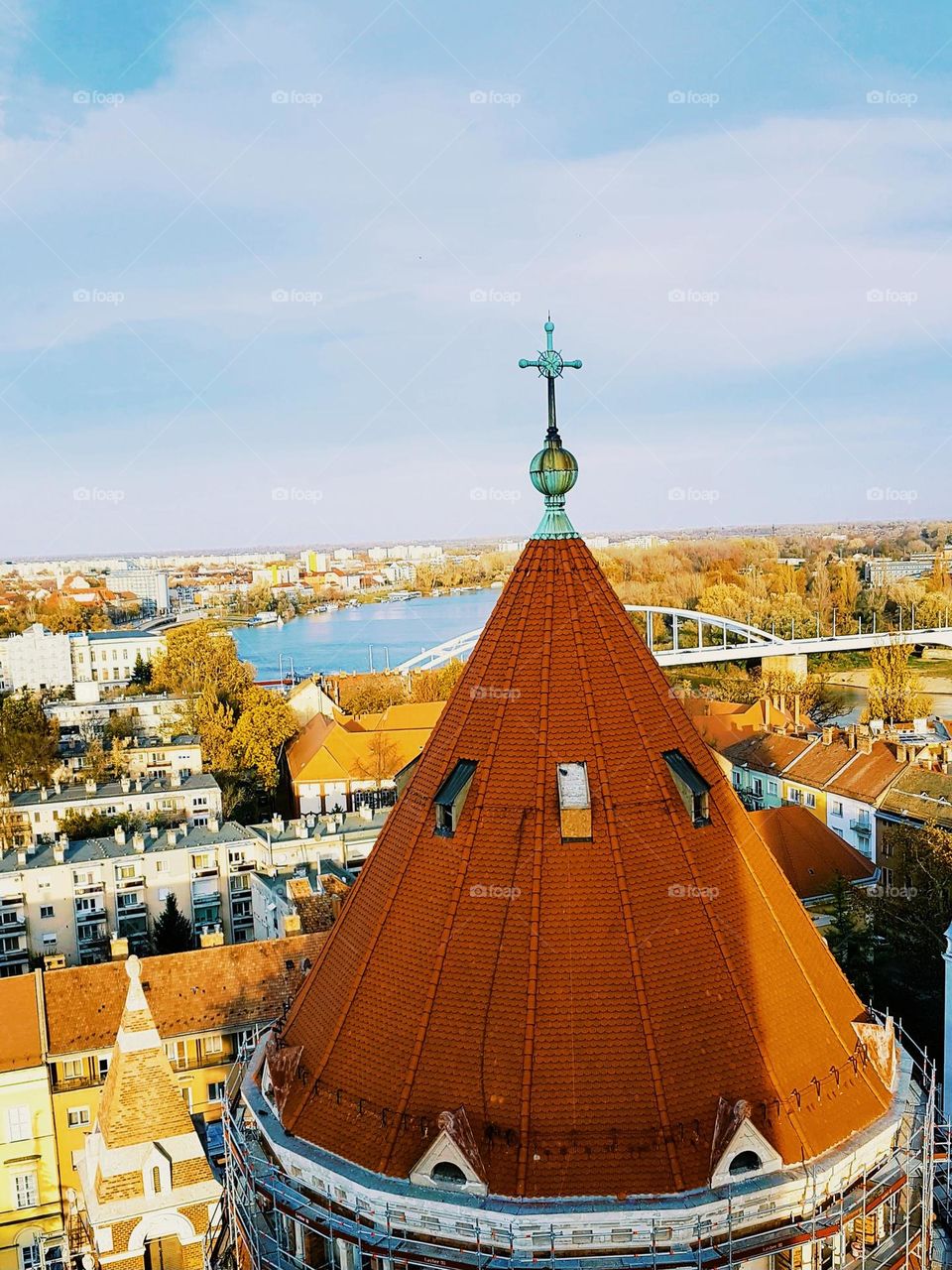 above the city of Szeged