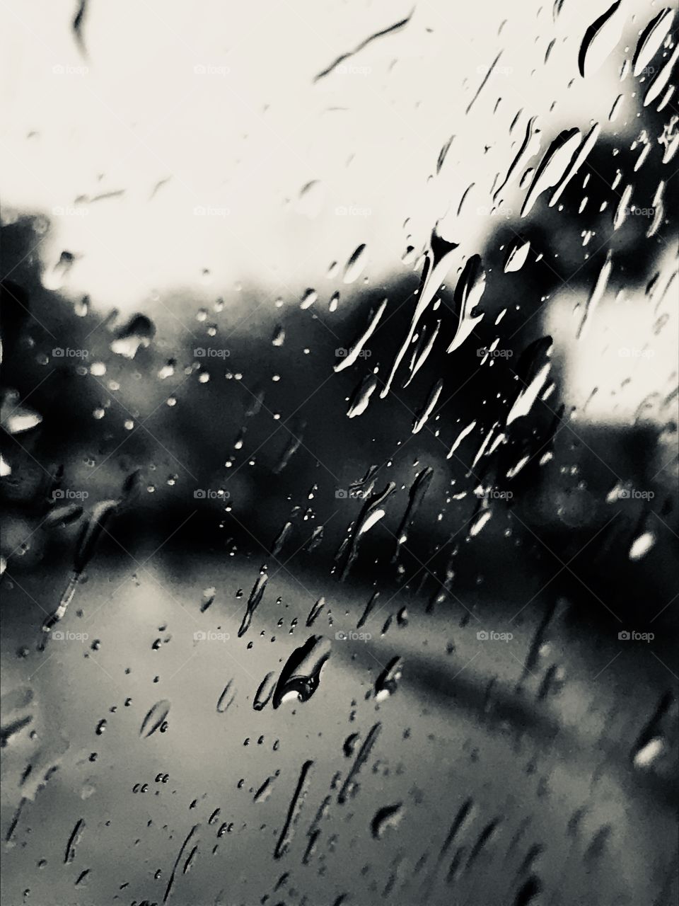 Rain on  Car Window