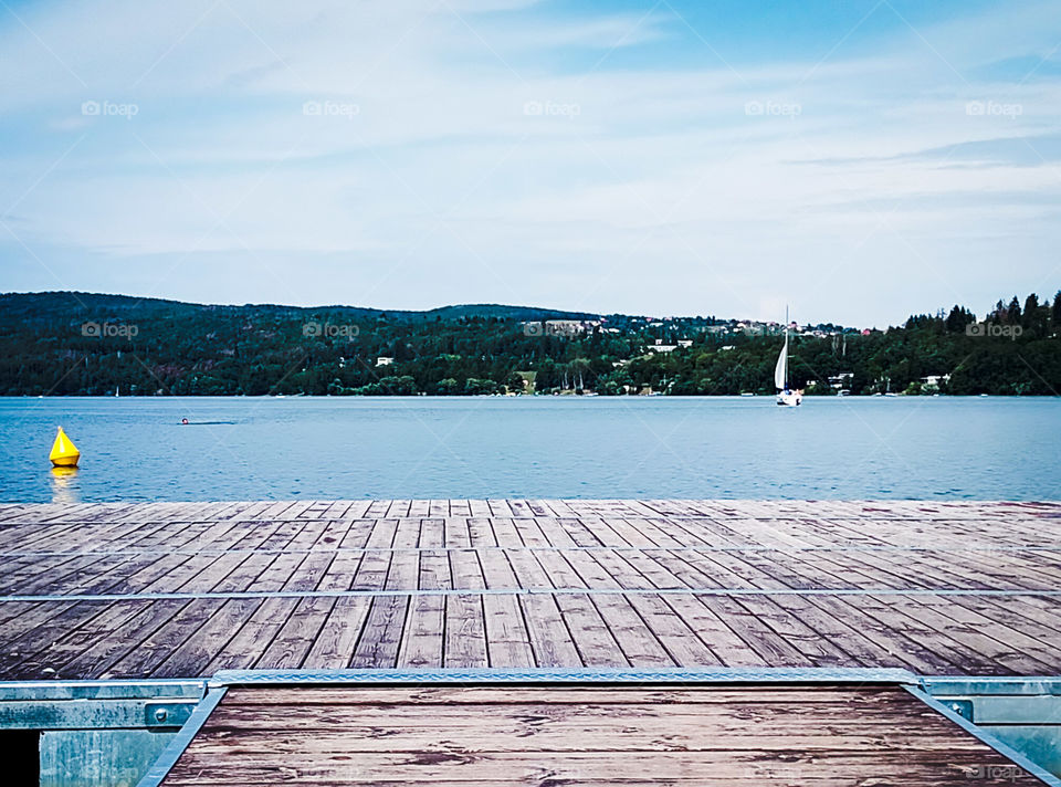 Going towards the lake