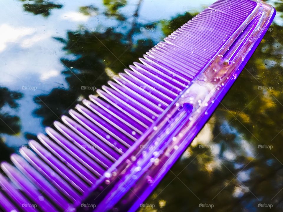 Purple comb