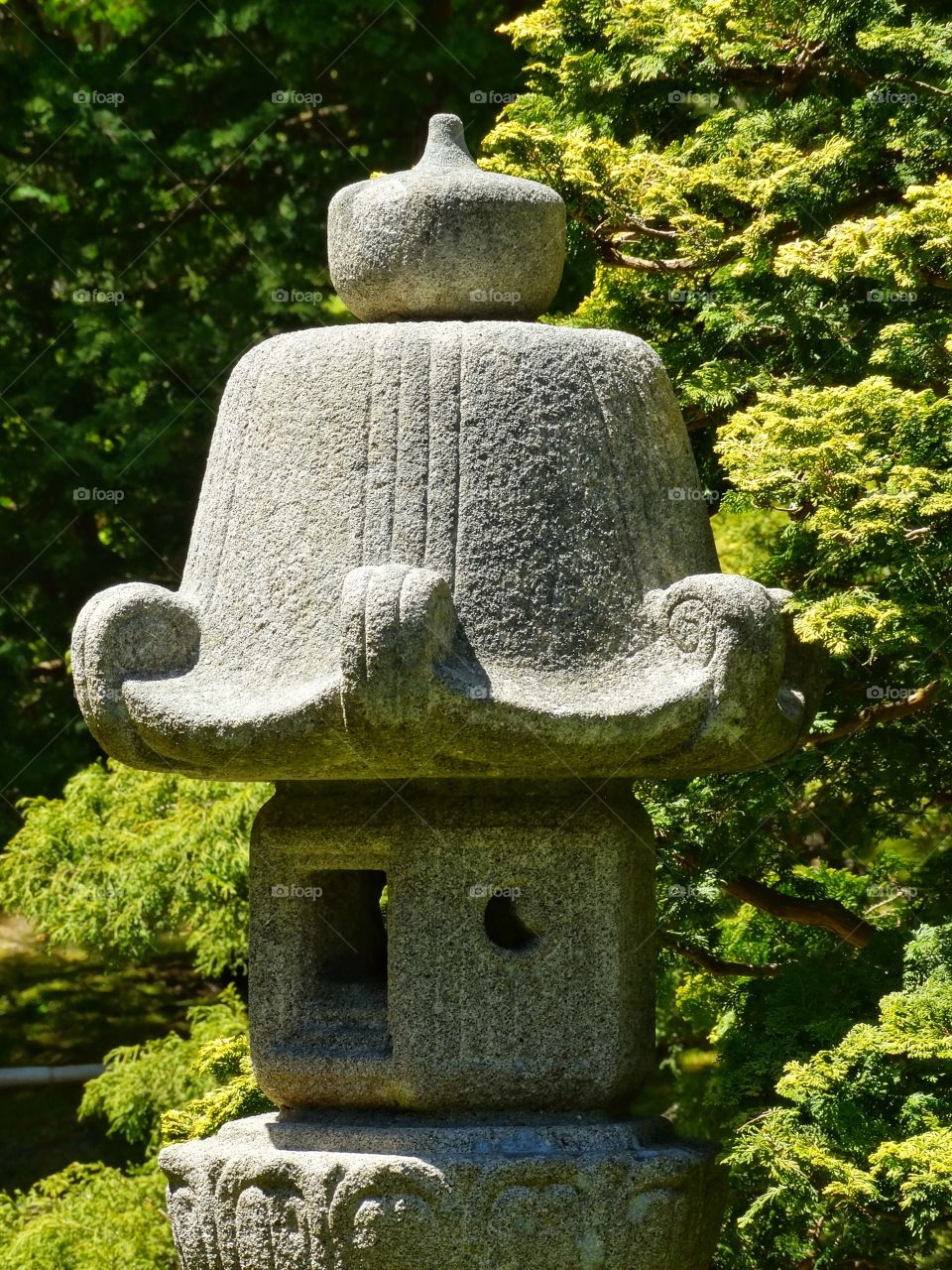 Japanese Shinto Shrine. Japanese Shrine In A Zen Tea Garden
