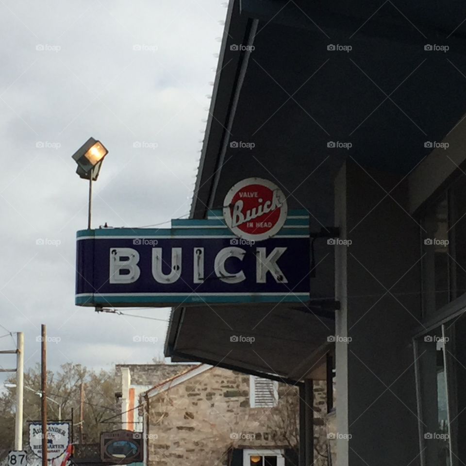 Retro Buick Sign