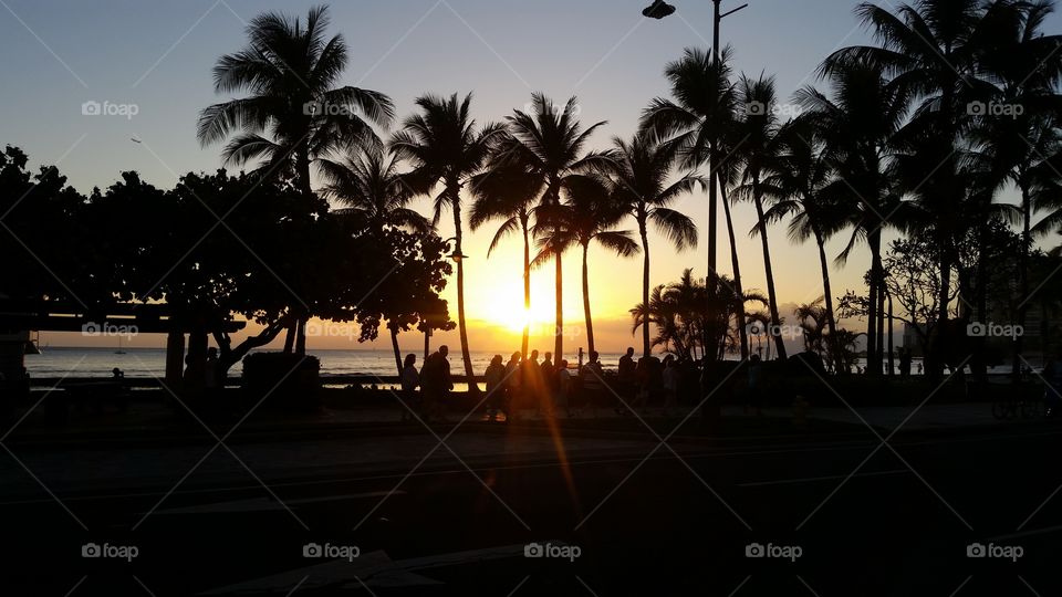 Waikiki Beach Sunset