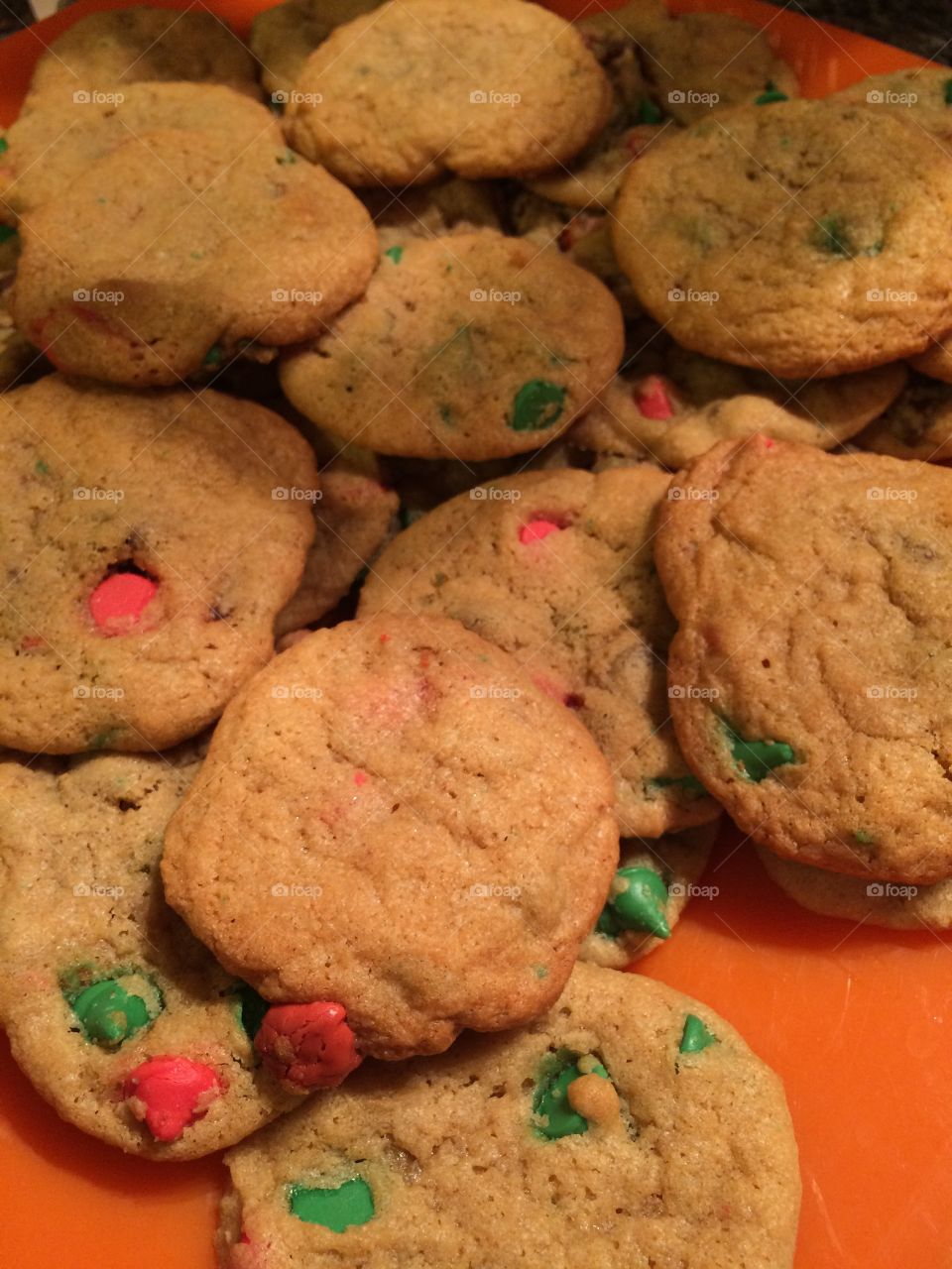 Holiday chocolate chip cookies