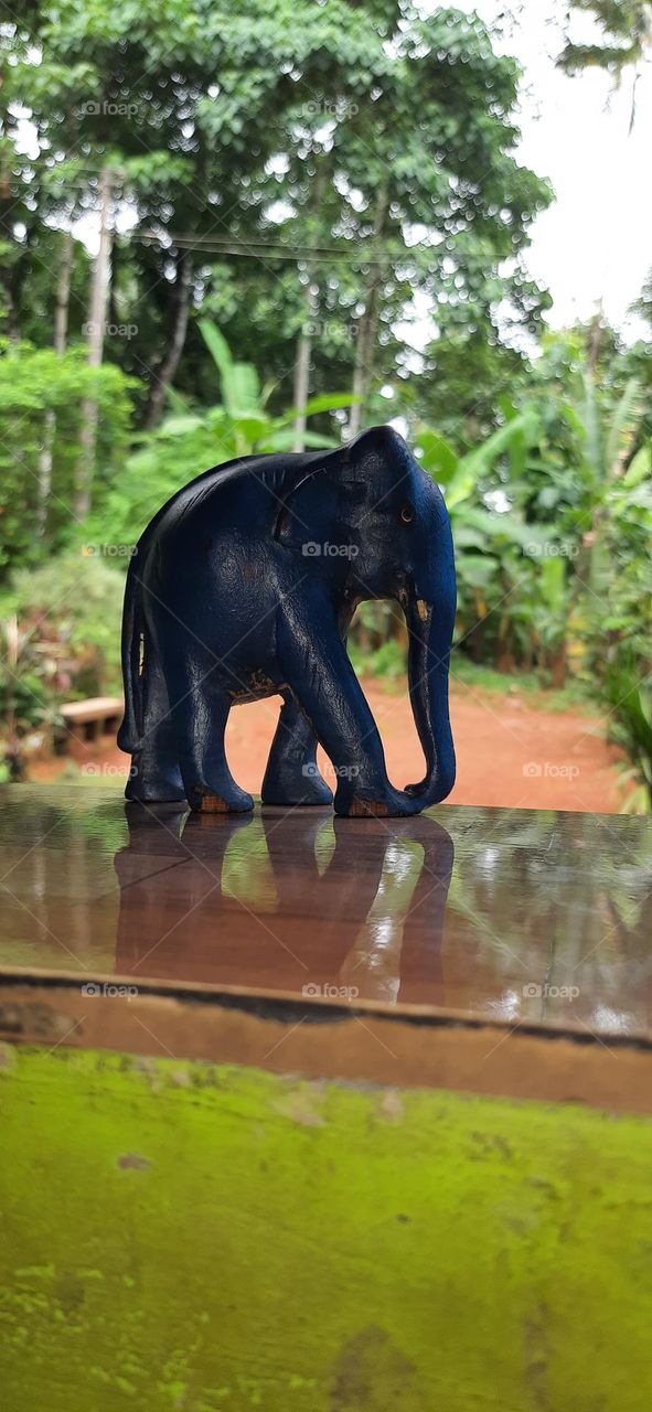 wooden elephant