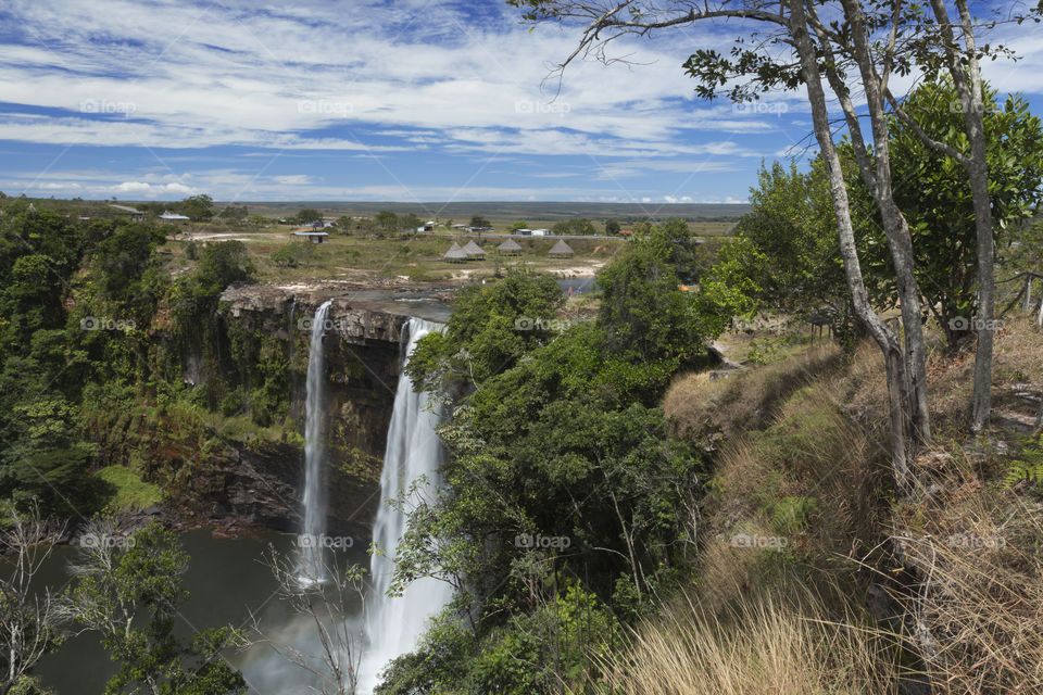 Kama Meru Falls, Gran Sabana in Venezuela.