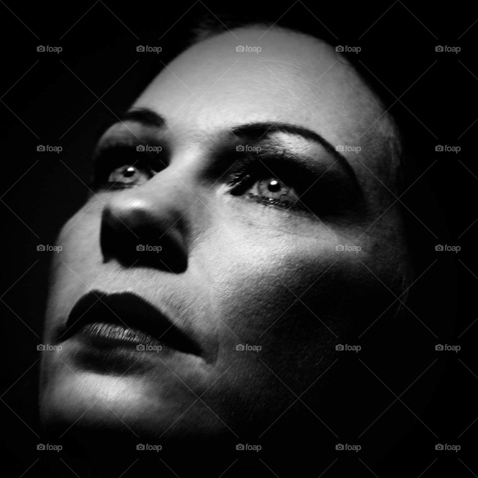 Black and white portrait 