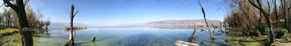 Er Hai Lake in Dali, Yunnan Province, China