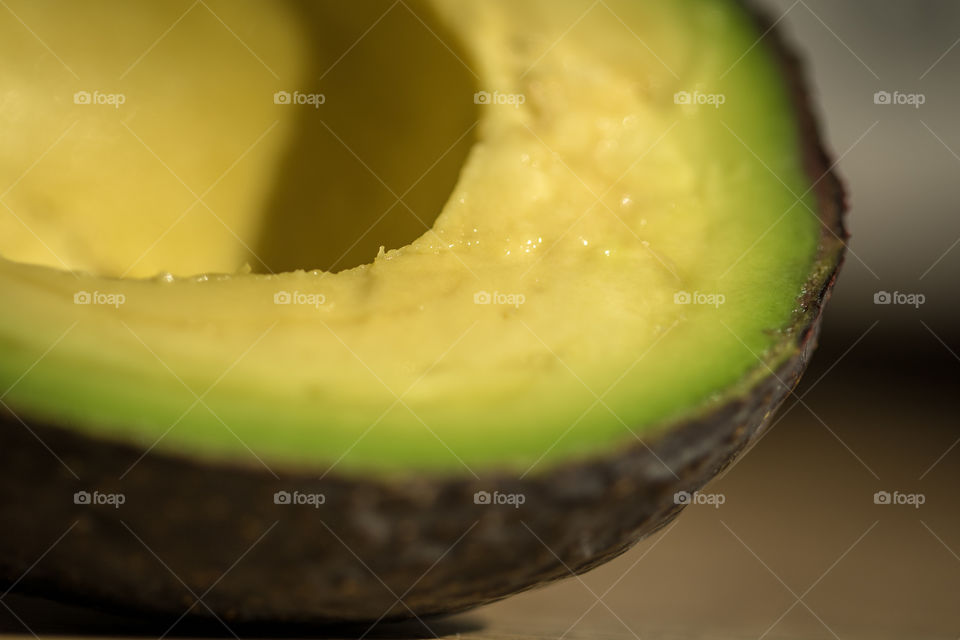 Macro shot of avocado
