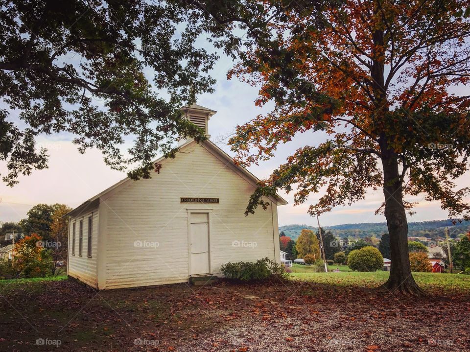 Vintage school house on a beautiful fall day! 🍁🍂