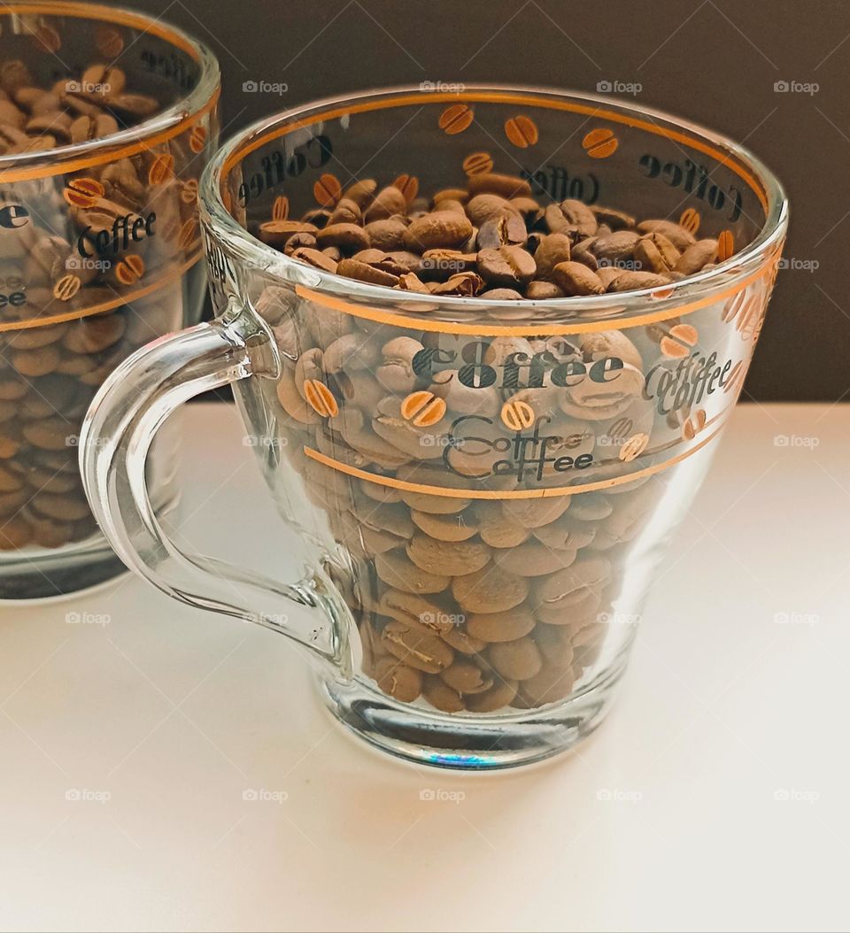 cup of coffee beans