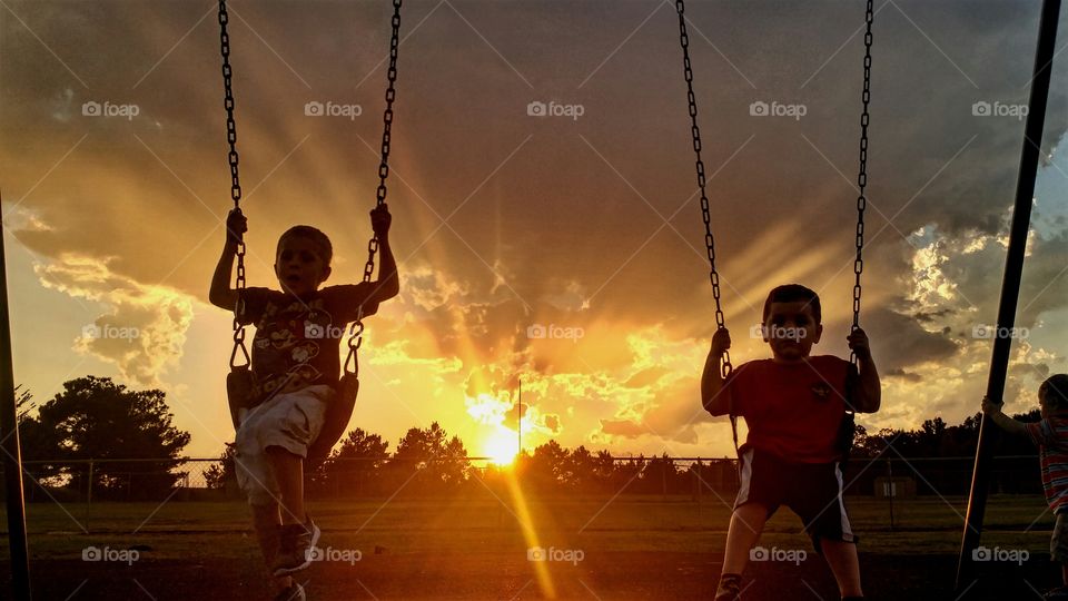 Sunset Swinging