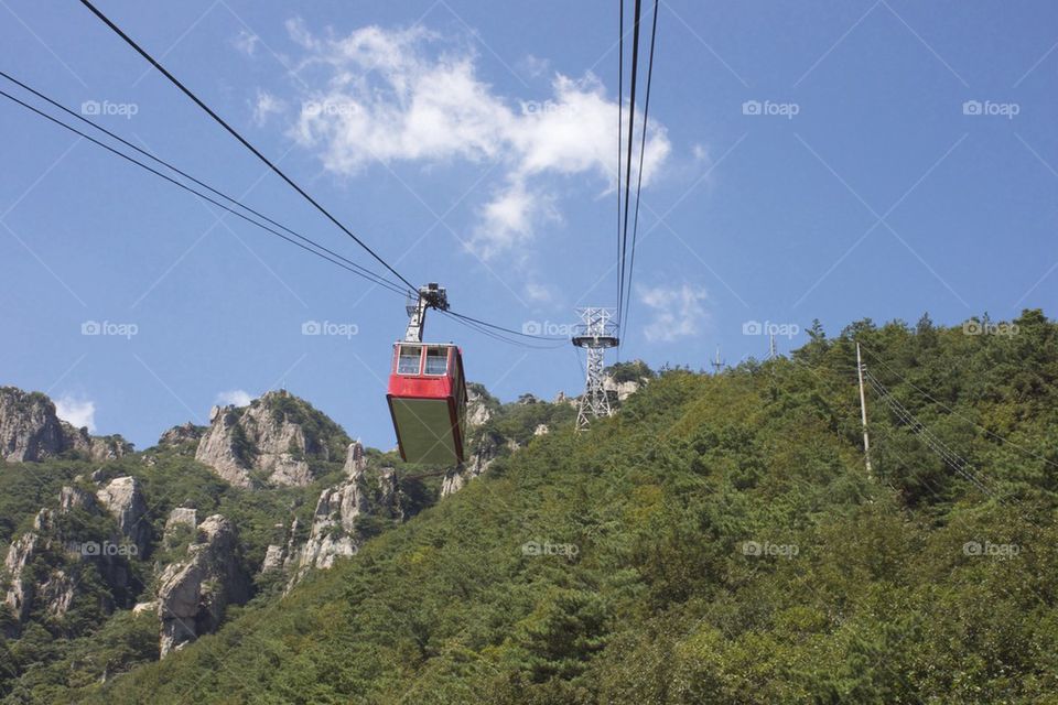Trolley up Mt. Daedun