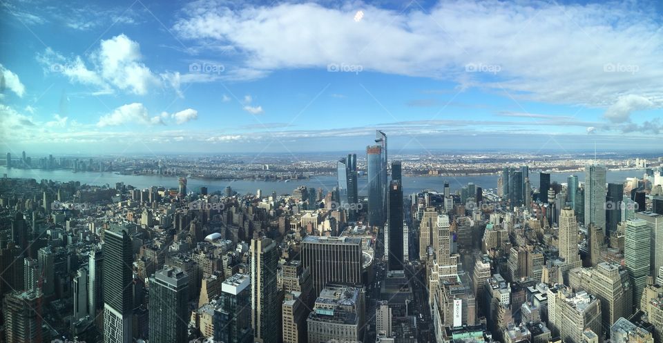 Gorgeous view from the Empire State Building taken on a December morning! 