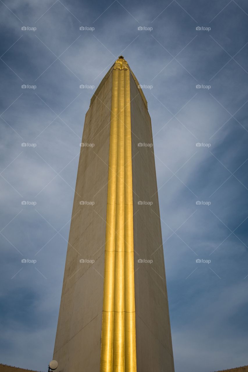Art Deco gold column