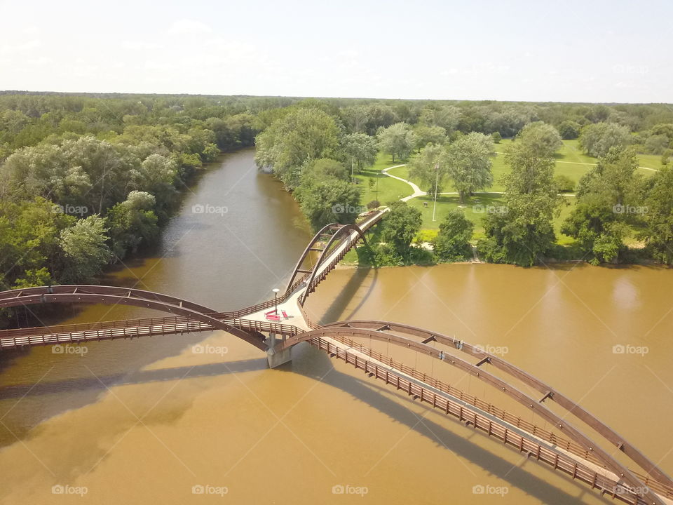 the amazing look at the rivers meeting, colliding in a color explosion