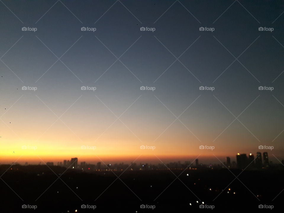 evening skyline mumbai