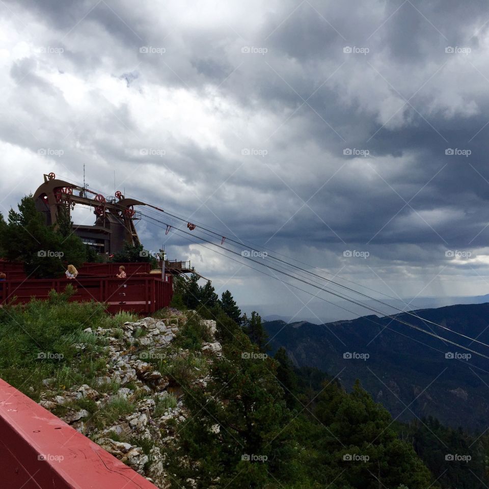 Storm Clouds Over Tram Cables