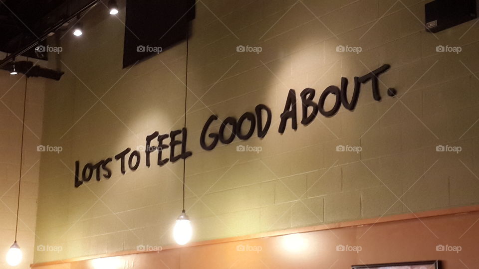 Feel good sign