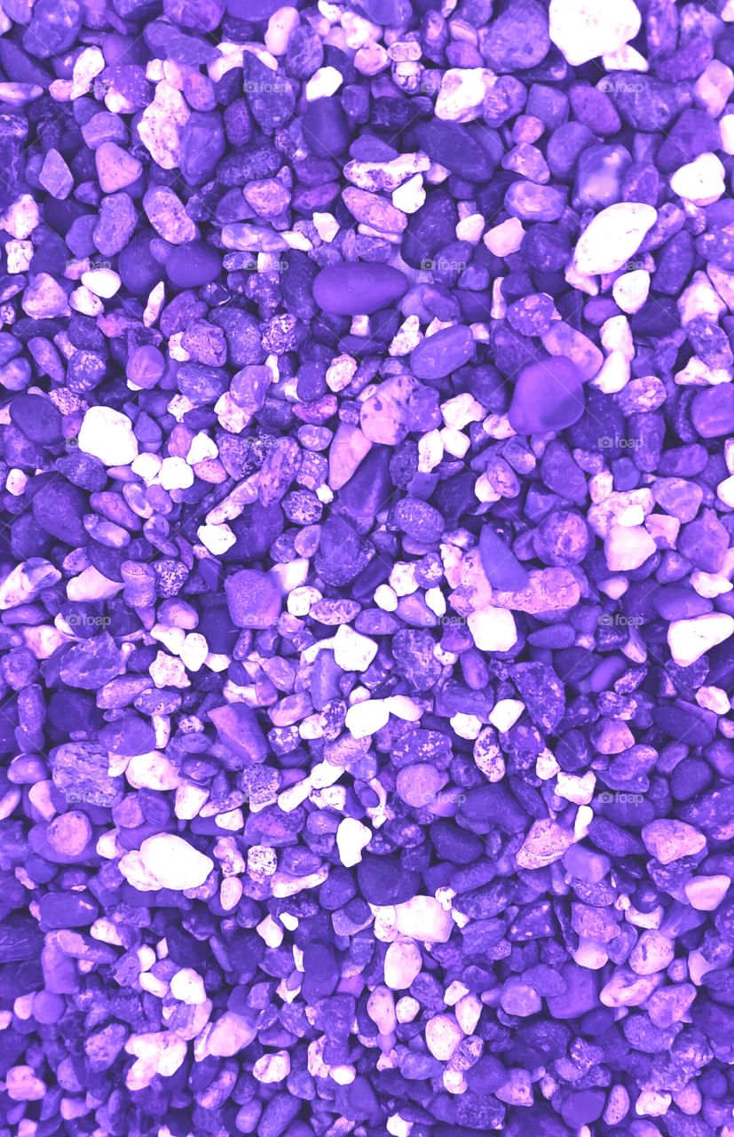 purple pebbles