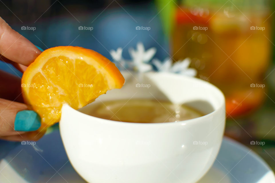 Tea with lemon