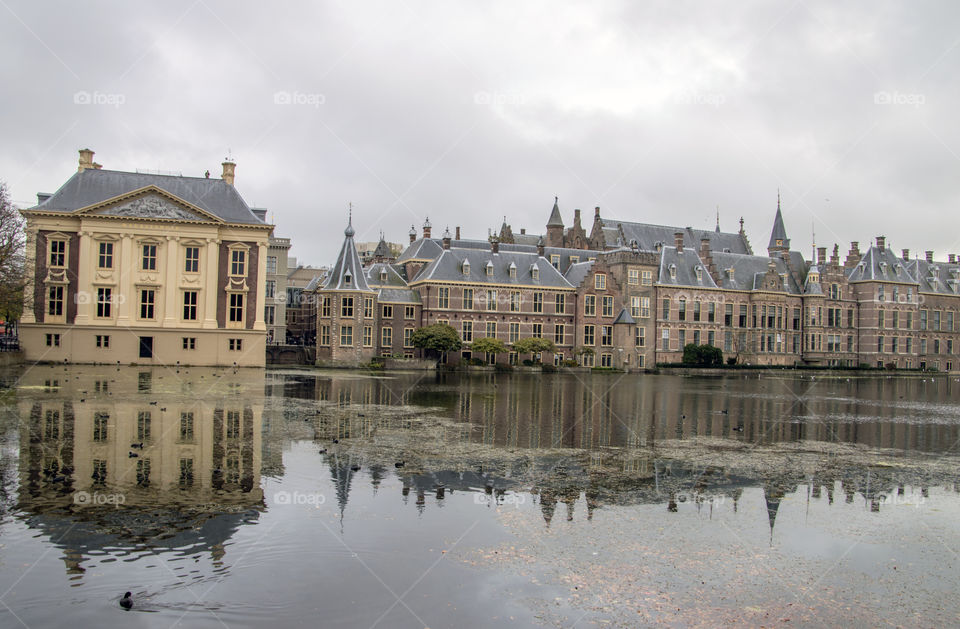 Binnenhof Building At Den Haag The Netherlands 2018