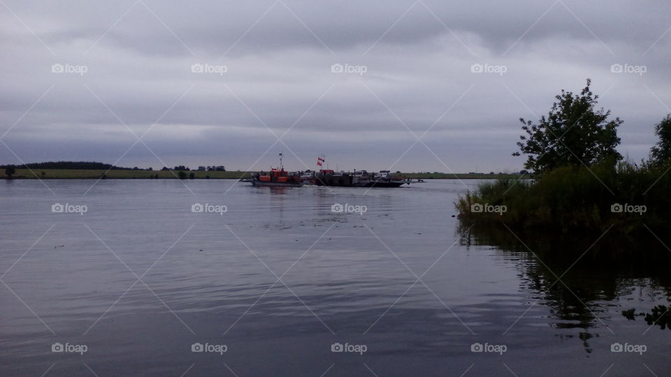 Ferry on the river