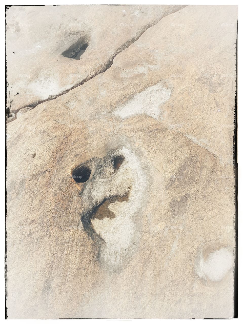 Face in stone