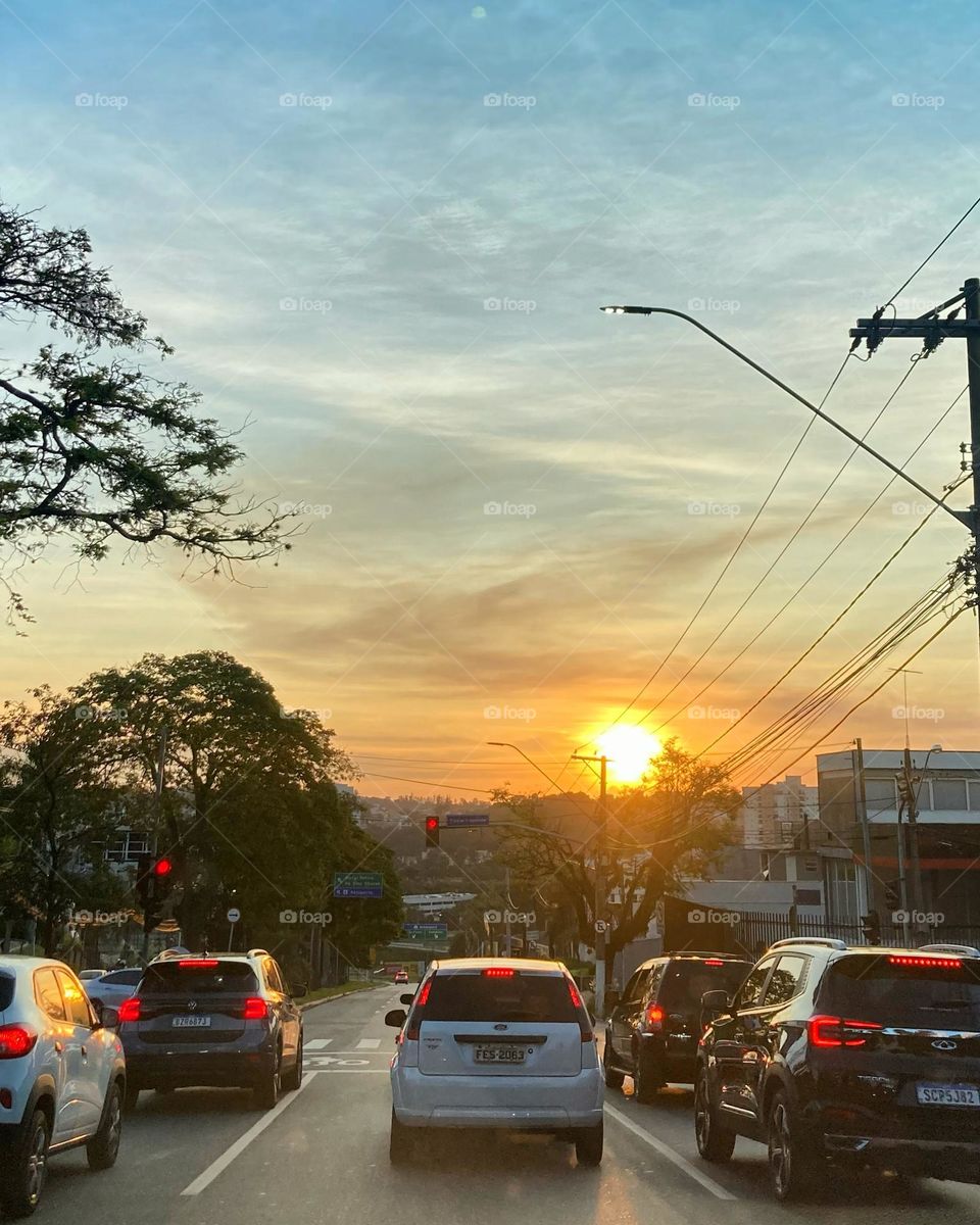 🌇🇺🇸 An extremely beautiful sunset in Jundiaí, interior of Brazil. Cheer the nature! / 🇧🇷 Um entardecer extremamente bonito em Jundiaí, interior do Brasil. Viva a natureza! 
