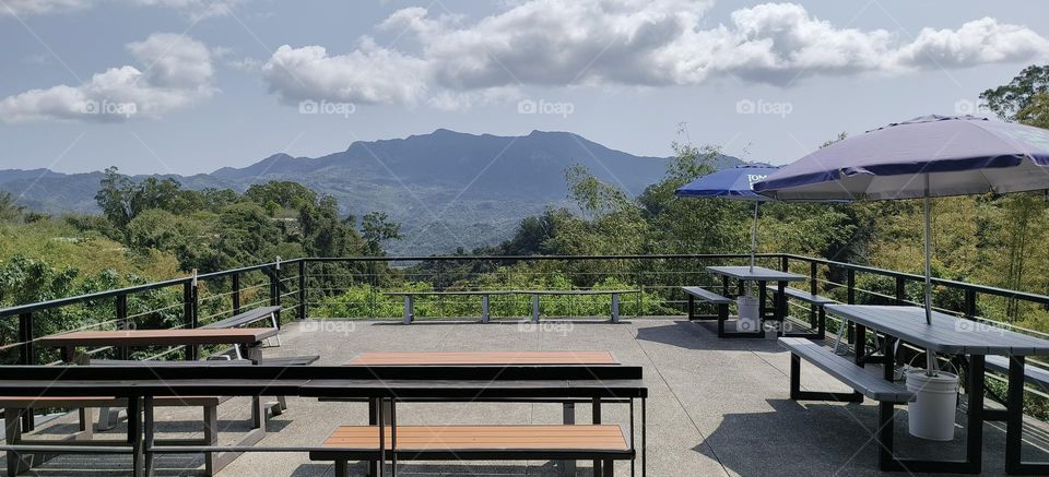 Terrace in the mountains of Luye Township