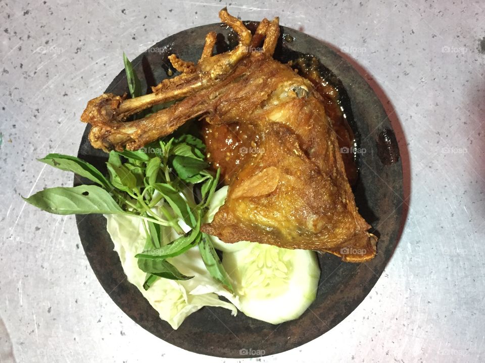 Traditional fried chicken