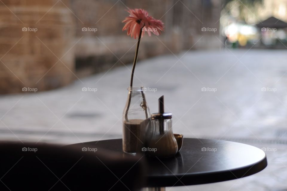 Flower on the table 